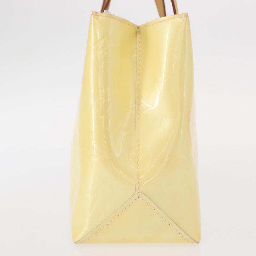 LOUIS VUITTON Monogram Vernis Reade PM Hand Bag Perle M91336 LV Auth 154363 - Picture 4 of 16